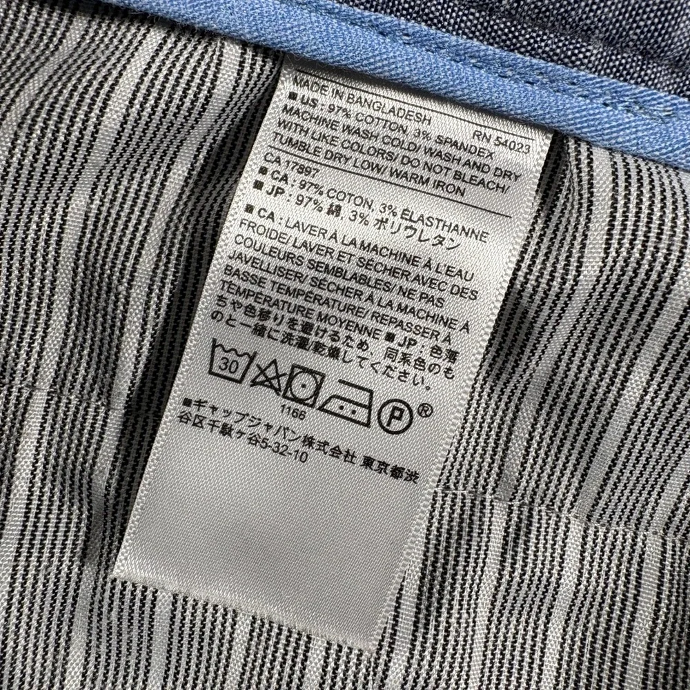 Banana Republic Mason Chino Mens 36x32 Brown Geometric Pattern Stretch Pants